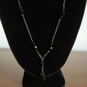 Black Austrian Crystal Necklace Set